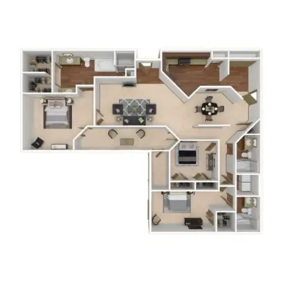 Deerwood Apartments Houston Floor Plan 35