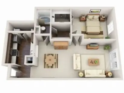 Deerwood Apartments Houston Floor Plan 9