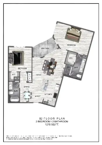 Domain at City Centre Houston Apartments Floor Plan 10