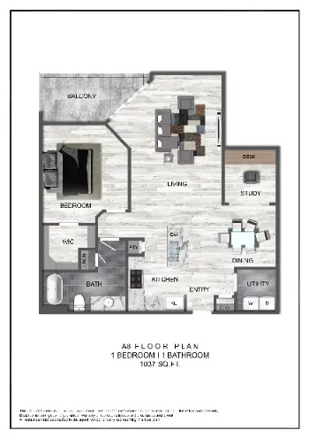 Domain at City Centre Houston Apartments Floor Plan 8