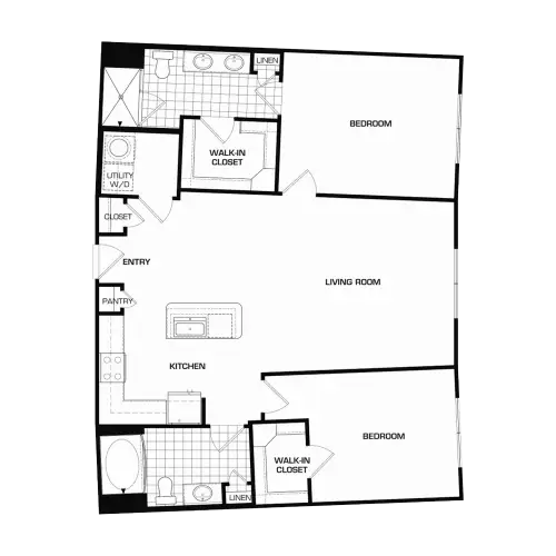 Domain on the Parkway Houston Apartments Floorplan 24
