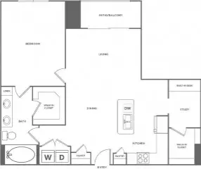Eclipse Apartments Houston Apartments Floor Plan 19
