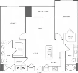 Eclipse Apartments Houston Apartments Floor Plan 36