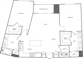 Eclipse Apartments Houston Apartments Floor Plan 42