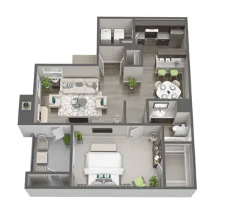 Finley West Houston Apartments Floor Plan 2