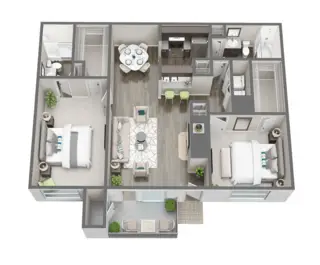 Finley West Houston Apartments Floor Plan 4