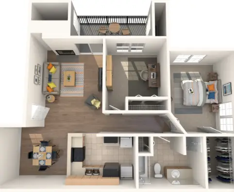Foundations at Edgewater Houston Apartments Floor Plan 6