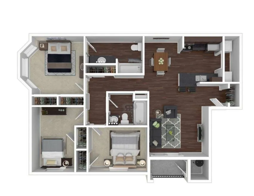 Fountains of Rosenberg Apartment Floorplan 12