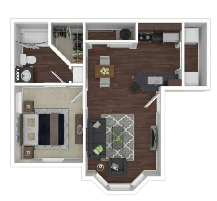 Fountains of Rosenberg Apartment Floorplan 2