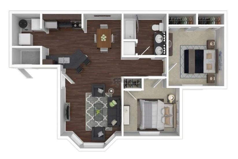Fountains of Rosenberg Apartment Floorplan 3