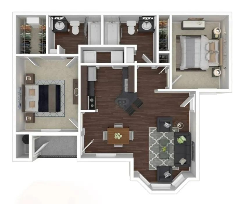 Fountains of Rosenberg Apartment Floorplan 8