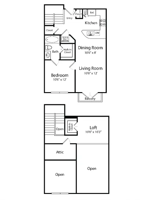 Gables 6464 San Felipe Houston Apartments Floor Plan 11