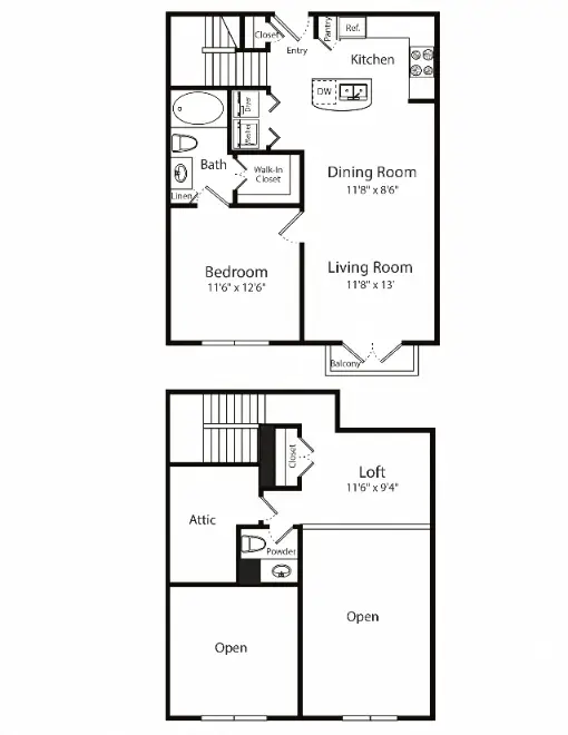 Gables 6464 San Felipe Houston Apartments Floor Plan 15