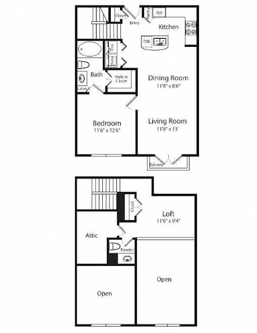 Gables 6464 San Felipe Houston Apartments Floor Plan 18