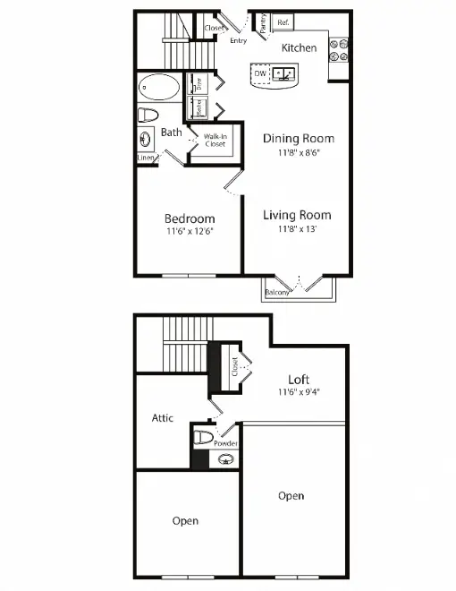 Gables 6464 San Felipe Houston Apartments Floor Plan 19