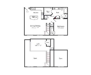 Gables 6464 San Felipe Houston Apartments Floor Plan 27
