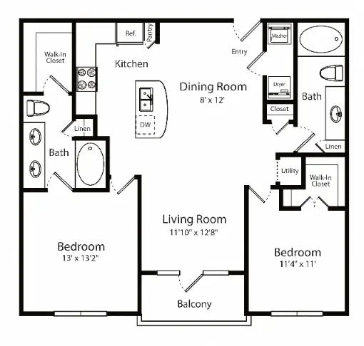 Gables 6464 San Felipe Houston Apartments Floor Plan 31