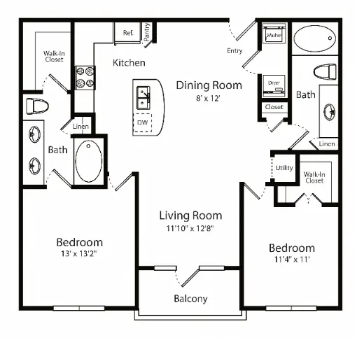 Gables 6464 San Felipe Houston Apartments Floor Plan 33