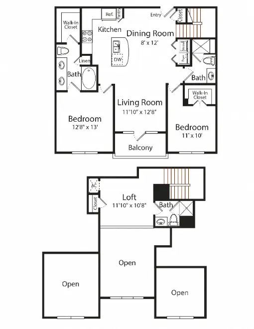 Gables 6464 San Felipe Houston Apartments Floor Plan 39