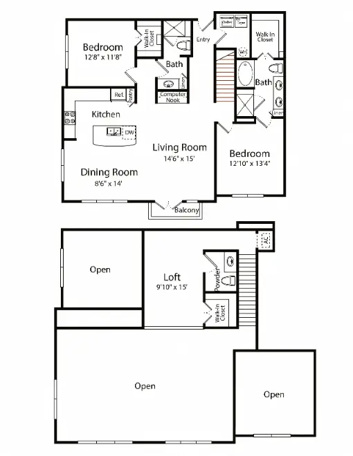 Gables 6464 San Felipe Houston Apartments Floor Plan 52