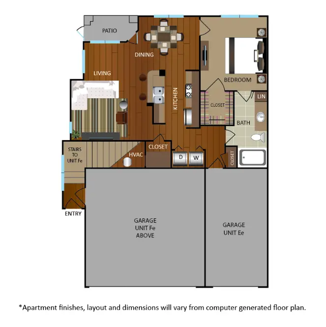 Gables Metropolitan Uptown Houston Apartment Floorplan 5