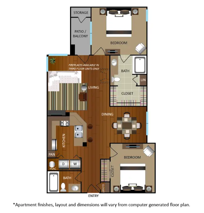 Gables Metropolitan Uptown Houston Apartment Floorplan 8