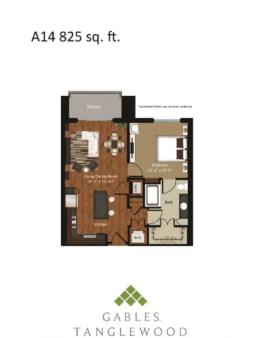 Gables Tanglewood Houston Apartments Floor Plan 10