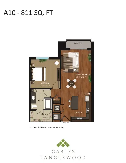 Gables Tanglewood Houston Apartments Floor Plan 12