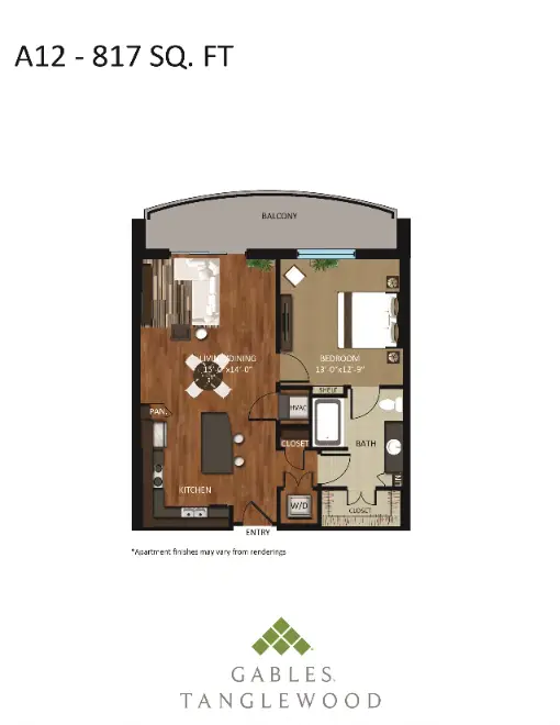 Gables Tanglewood Houston Apartments Floor Plan 13