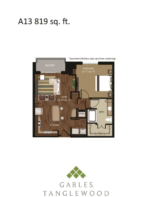 Gables Tanglewood Houston Apartments Floor Plan 14
