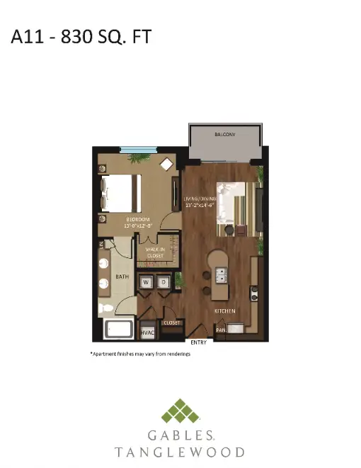 Gables Tanglewood Houston Apartments Floor Plan 16