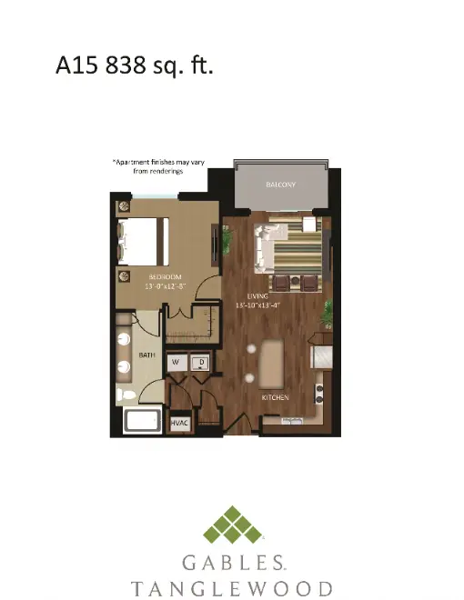 Gables Tanglewood Houston Apartments Floor Plan 17