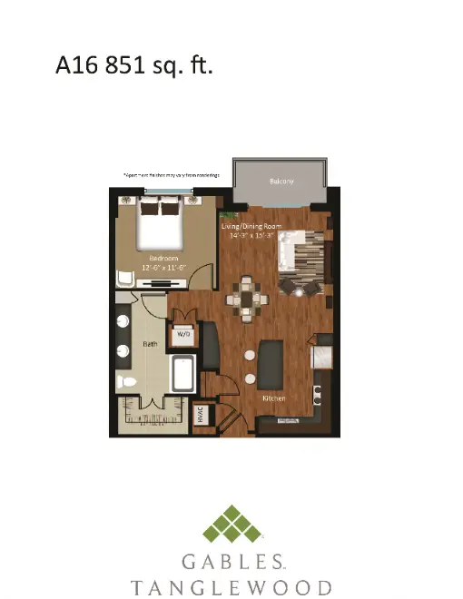Gables Tanglewood Houston Apartments Floor Plan 20