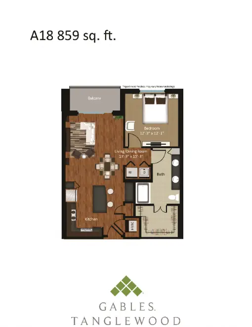 Gables Tanglewood Houston Apartments Floor Plan 21