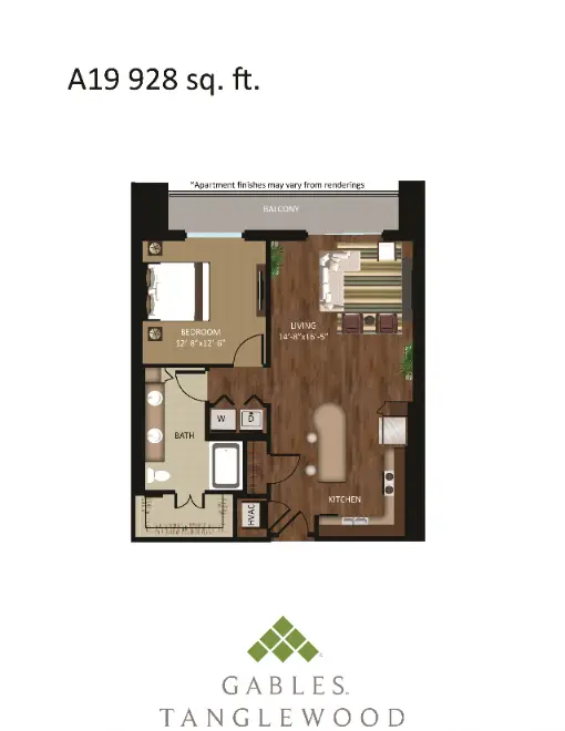 Gables Tanglewood Houston Apartments Floor Plan 22