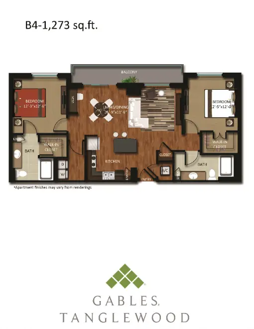 Gables Tanglewood Houston Apartments Floor Plan 27