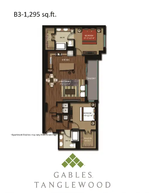 Gables Tanglewood Houston Apartments Floor Plan 28