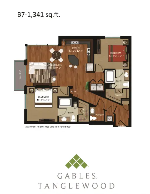 Gables Tanglewood Houston Apartments Floor Plan 32
