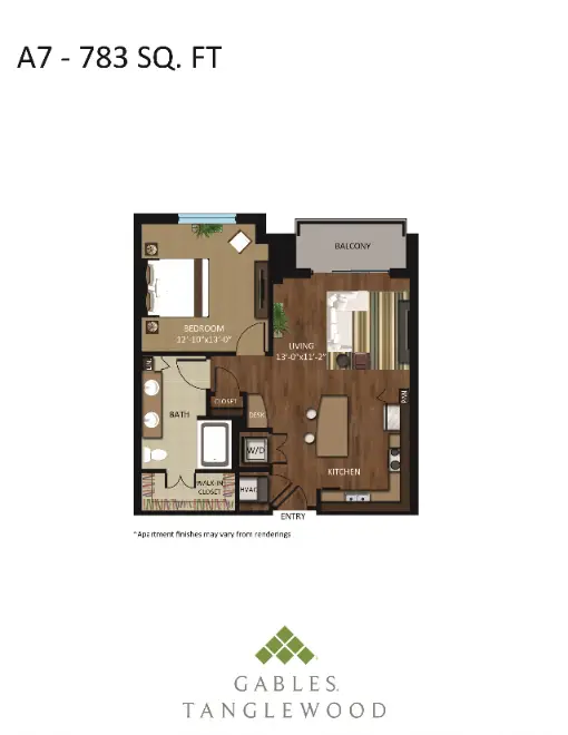 Gables Tanglewood Houston Apartments Floor Plan 7