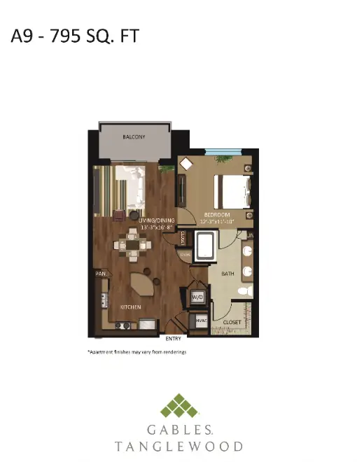Gables Tanglewood Houston Apartments Floor Plan 8