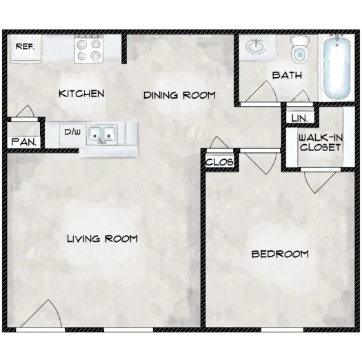 Grand at Westchase Houston Apartments Floor Plan 2