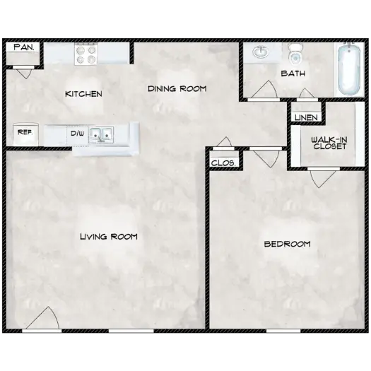 Grand at Westchase Houston Apartments Floor Plan 3