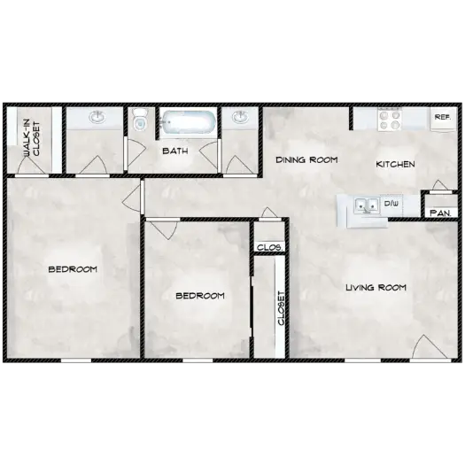 Grand at Westchase Houston Apartments Floor Plan 4