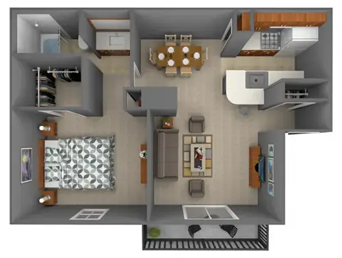 Lakeshire Place Apartment Homes FloorPlan 4