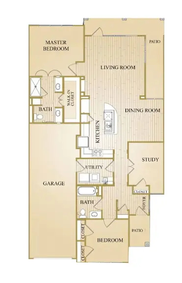 Landon Ridge Sugar Land Independent Living Houston Apartments Floor Plan3