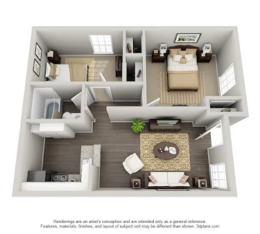 Legends of Memorial Apartments Houston Apartment Floor Plan 10