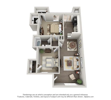 Legends of Memorial Apartments Houston Apartment Floor Plan 8