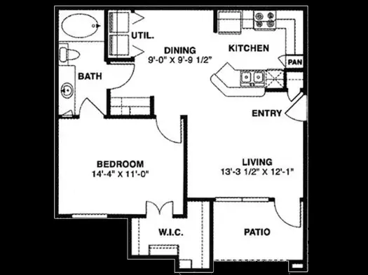 Little Nell Apartments Houston Apartments Floor Plan 1
