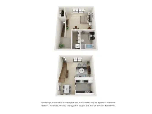 Marquee Uptown Houston Apartments Floor Plan 2