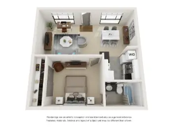 Marquee Uptown Houston Apartments Floor Plan 3